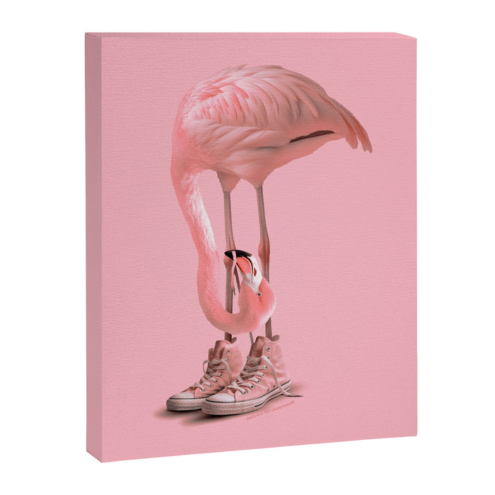 Sneaker Flamingo 2.0 Canvas Print Gallery Image 1