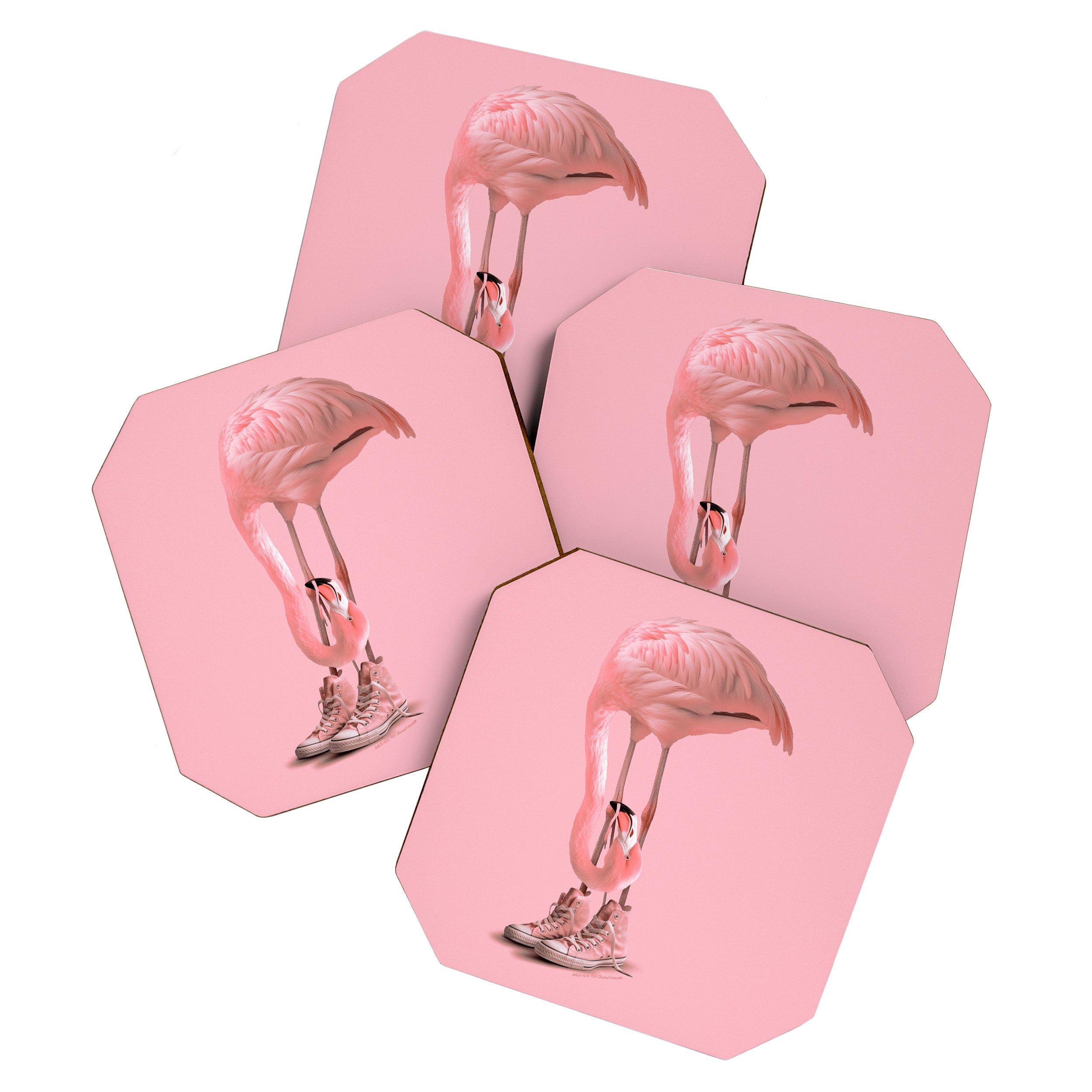 Sneaker Flamingo 2.0 Coaster Gallery Image 1