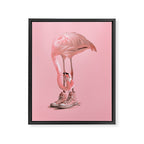 Sneaker Flamingo 2.0 Framed Canvas Print Gallery Image 6