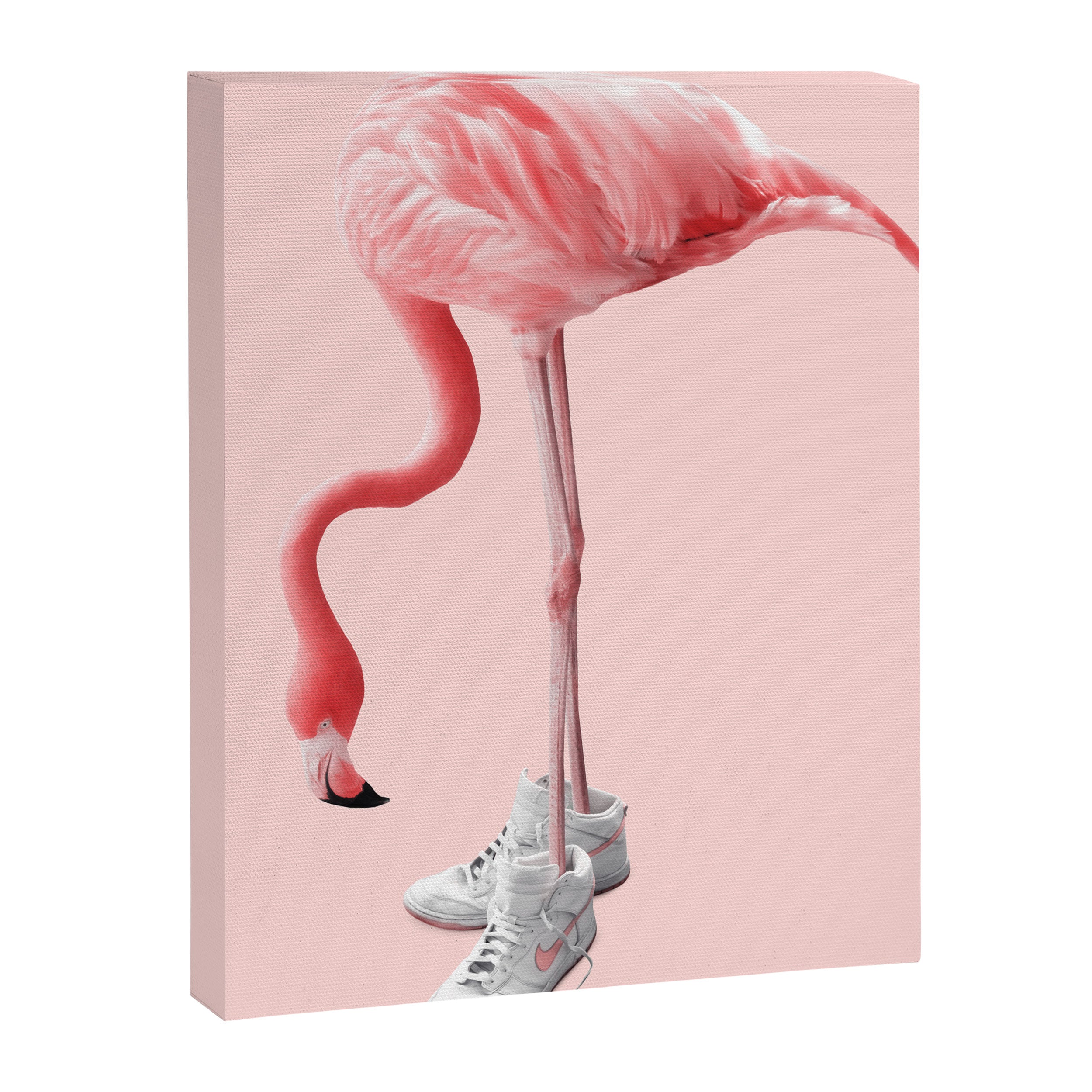 SNEAKER FLAMINGO Canvas Print Gallery Image 6