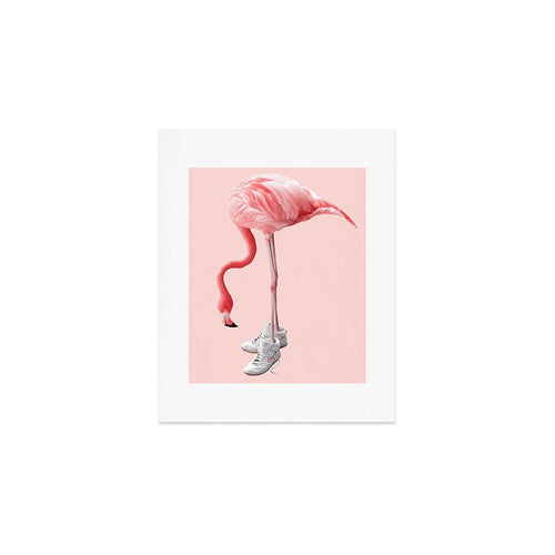 Sneaker Flamingo Art Print Gallery Image 1