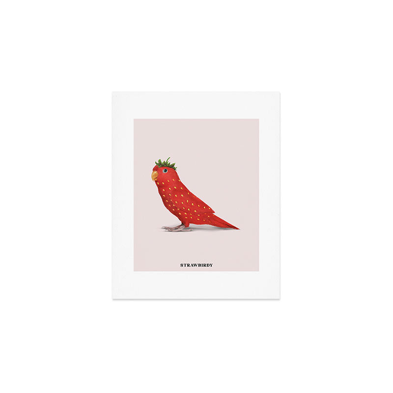 Strawbirdy Art Print