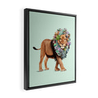 SUCCULENT LION Framed Canvas Print Gallery Image 2