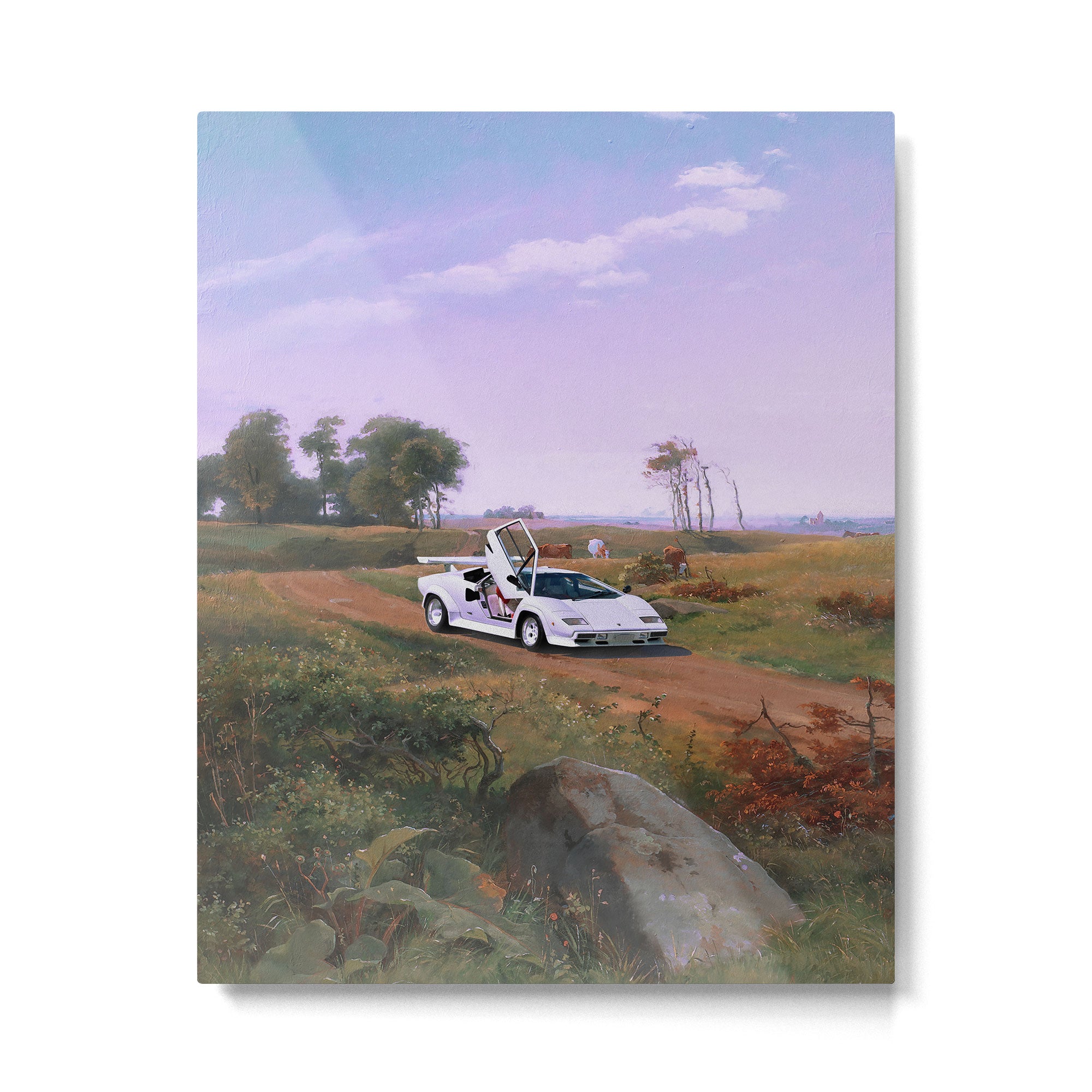 SUPERCAR LANDSCAPE Metal Print Gallery Image 4