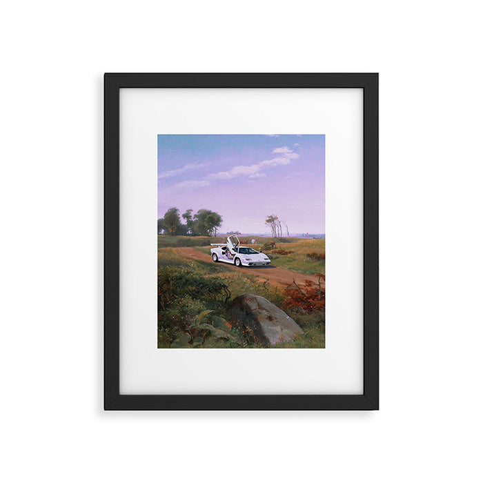 SUPERCAR LANDSCAPE Framed Art Print Gallery Image 1