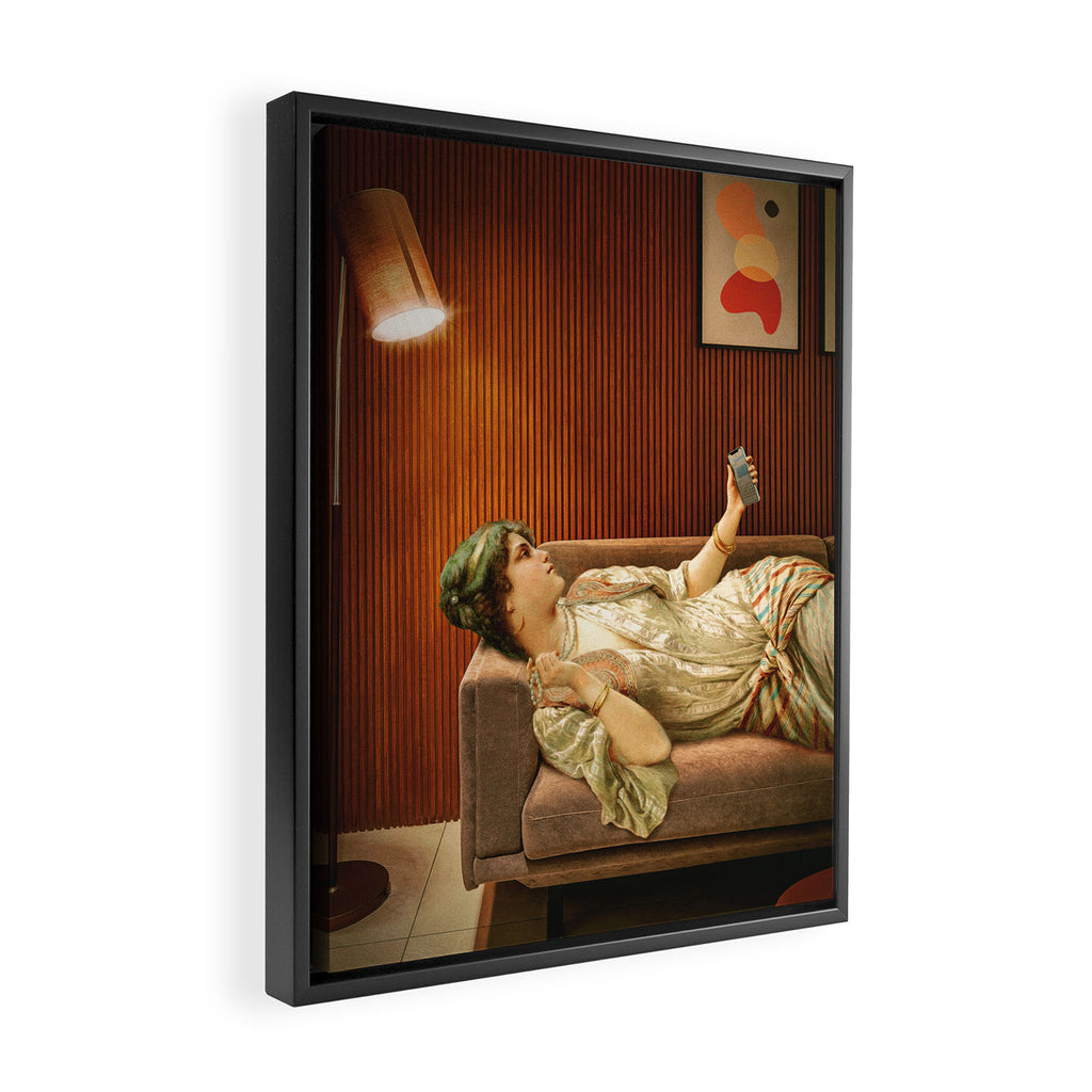 Text Me Framed Canvas Print Gallery Image 2