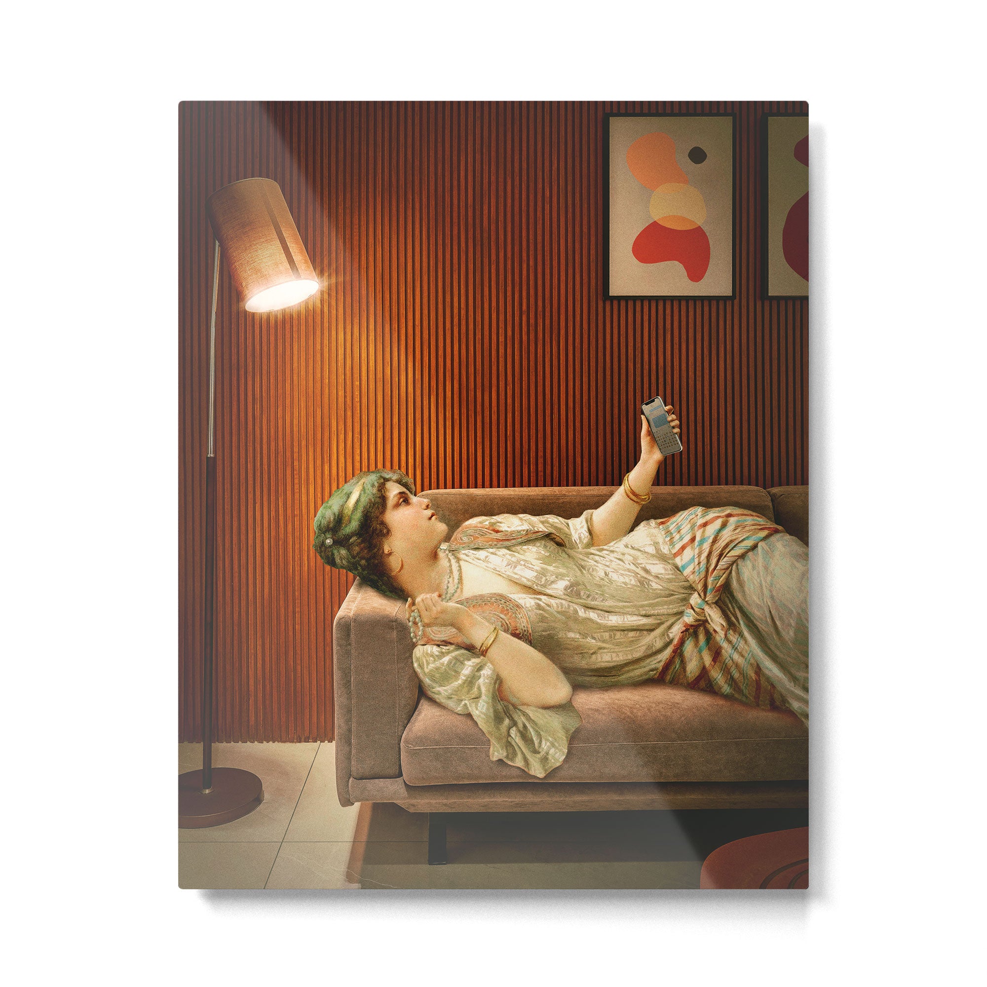 Text Me Metal Print Gallery Image 4