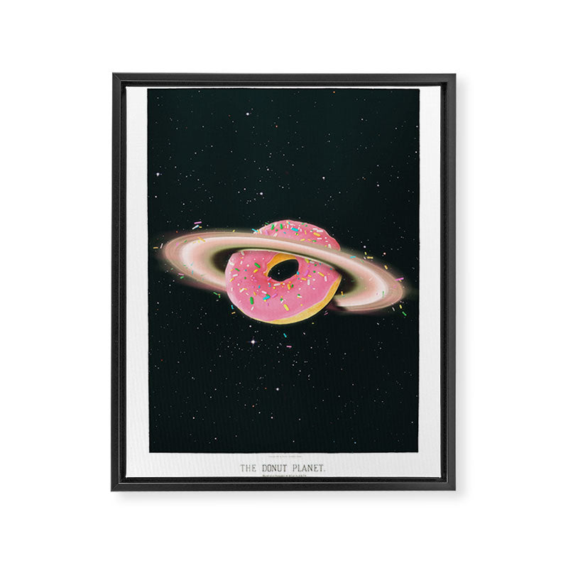 THE DONUT PLANET Framed Canvas Print Gallery Image 6
