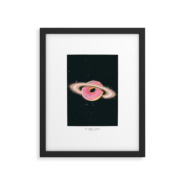 THE DONUT PLANET Framed Art Print Gallery Image 1