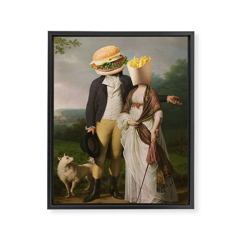THE PERFECT MATCH Framed Canvas Print Gallery Image 6