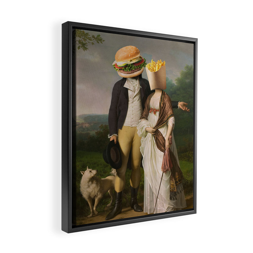 THE PERFECT MATCH Framed Canvas Print Gallery Image 2