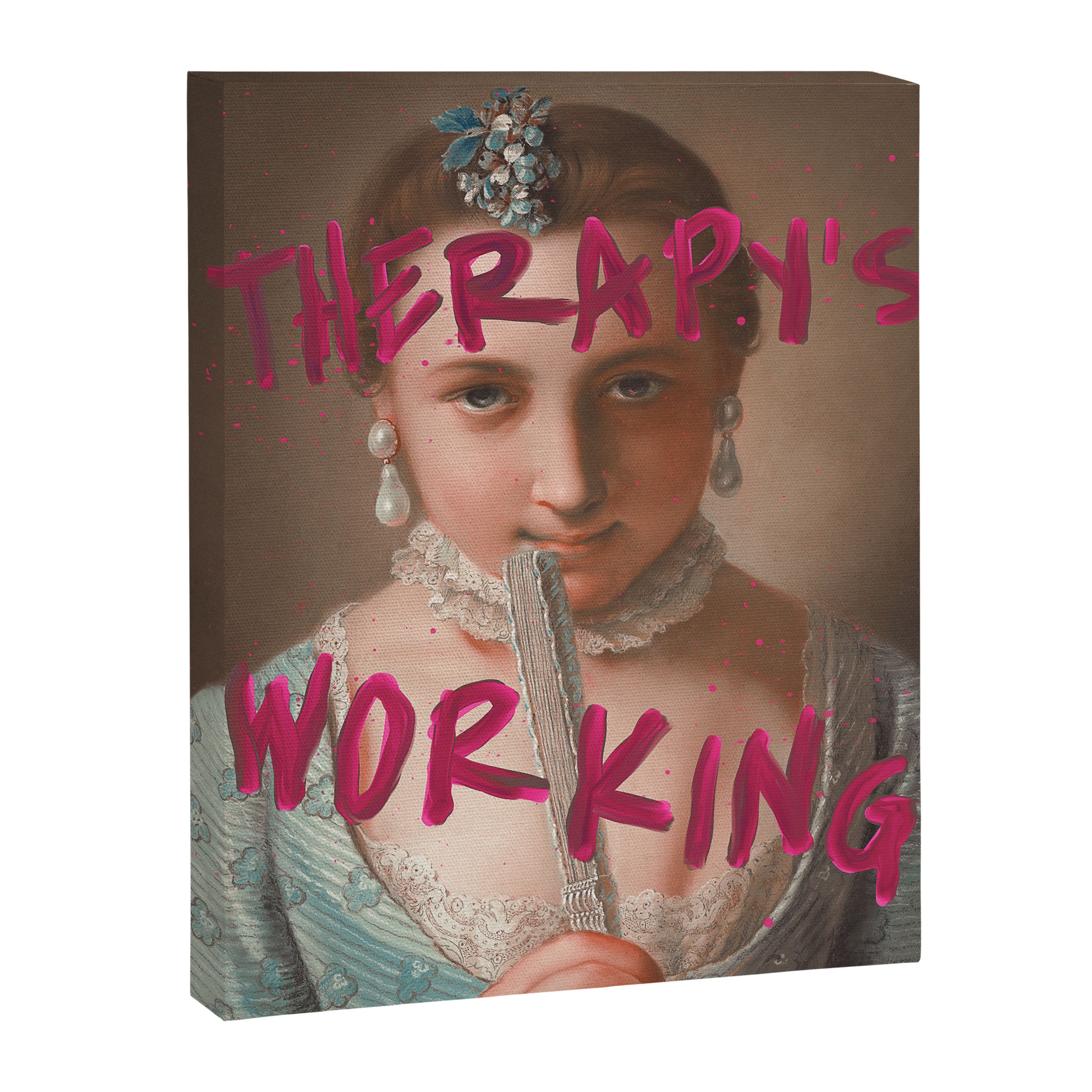 Therapy Is Working Canvas Print Gallery Image 6