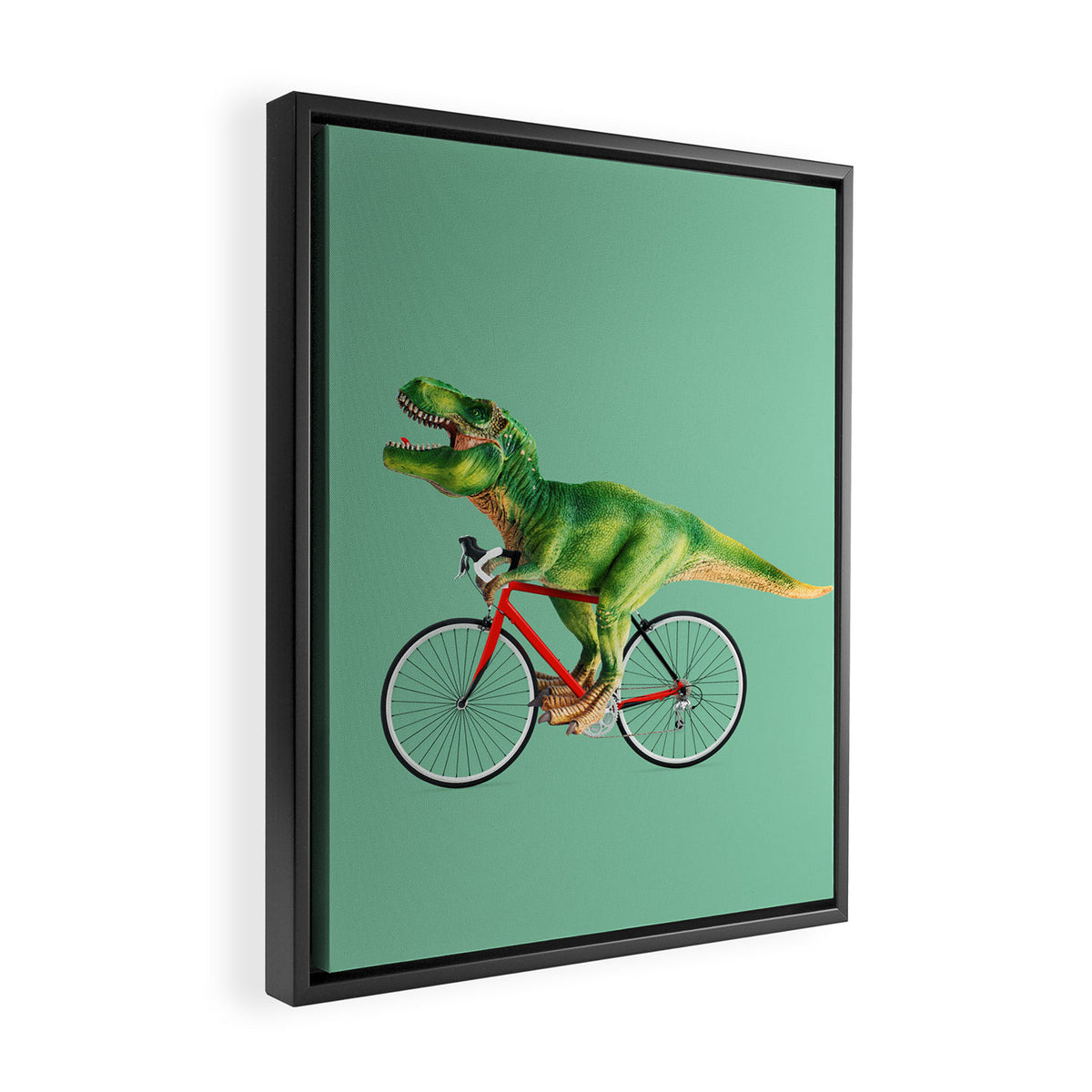 T-REX BIKE Framed Canvas Print Gallery Image 2