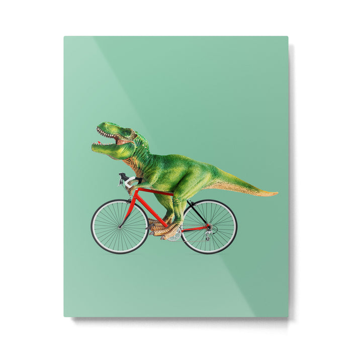 T-REX BIKE Metal Print Gallery Image 1