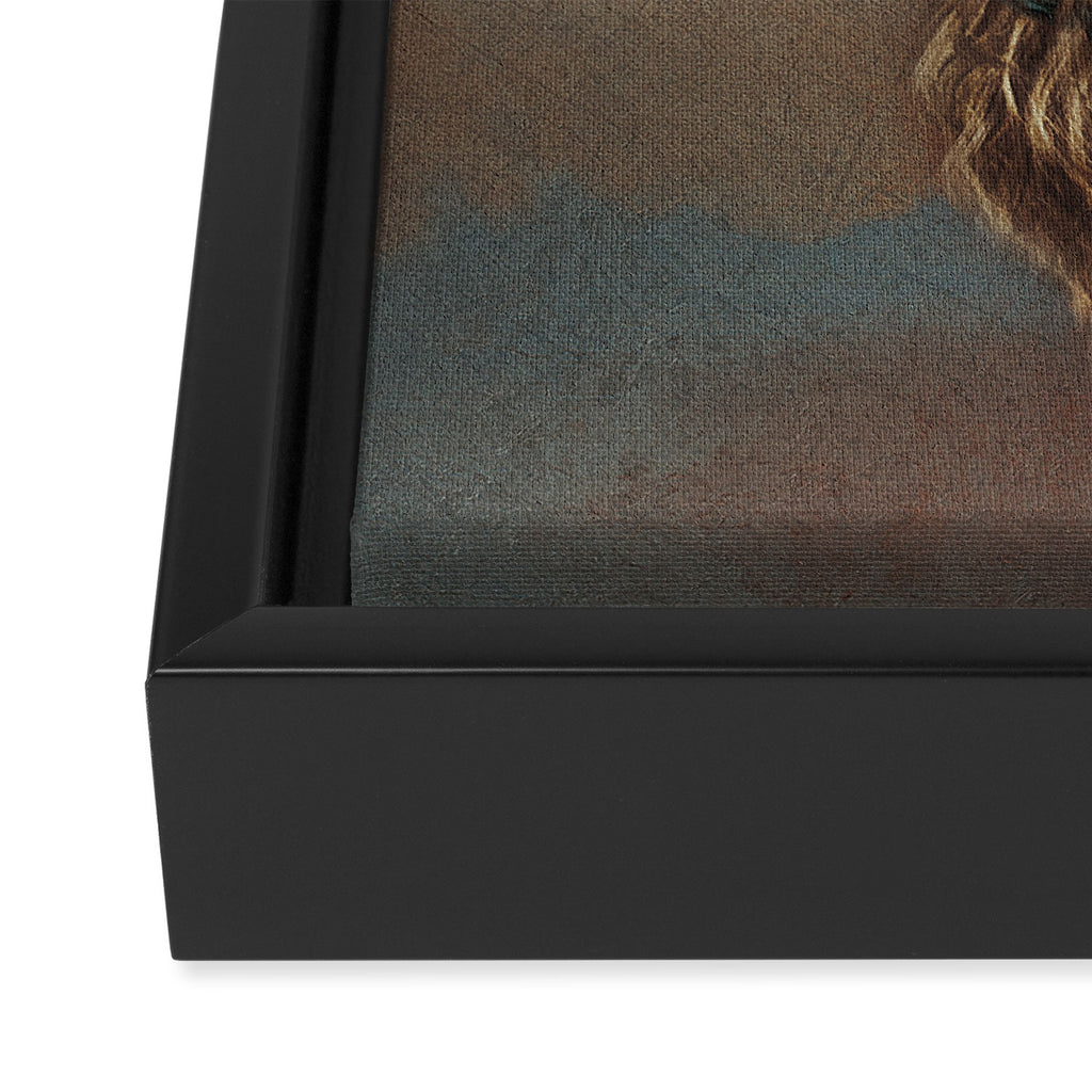 Upside Down Girl Framed Canvas Print Gallery Image 3