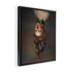 Upside Down Girl Framed Canvas Print Gallery Image 2