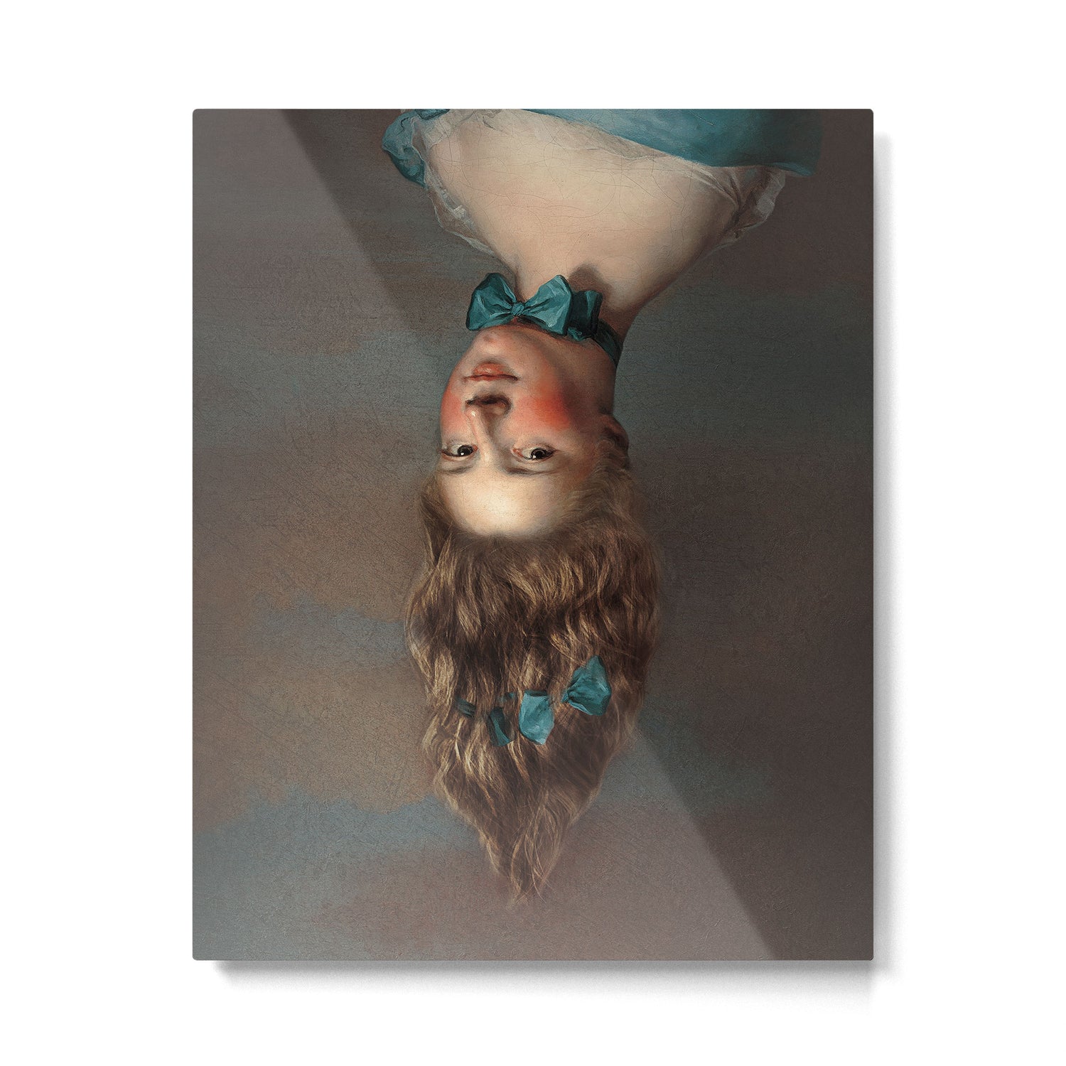Upside Down Girl Metal Print Gallery Image 4