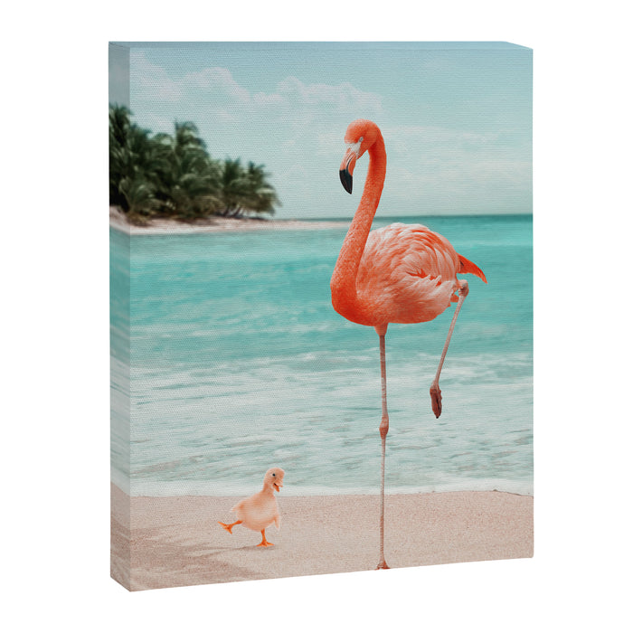 WANNABE FLAMINGO Canvas Print Gallery Image 1