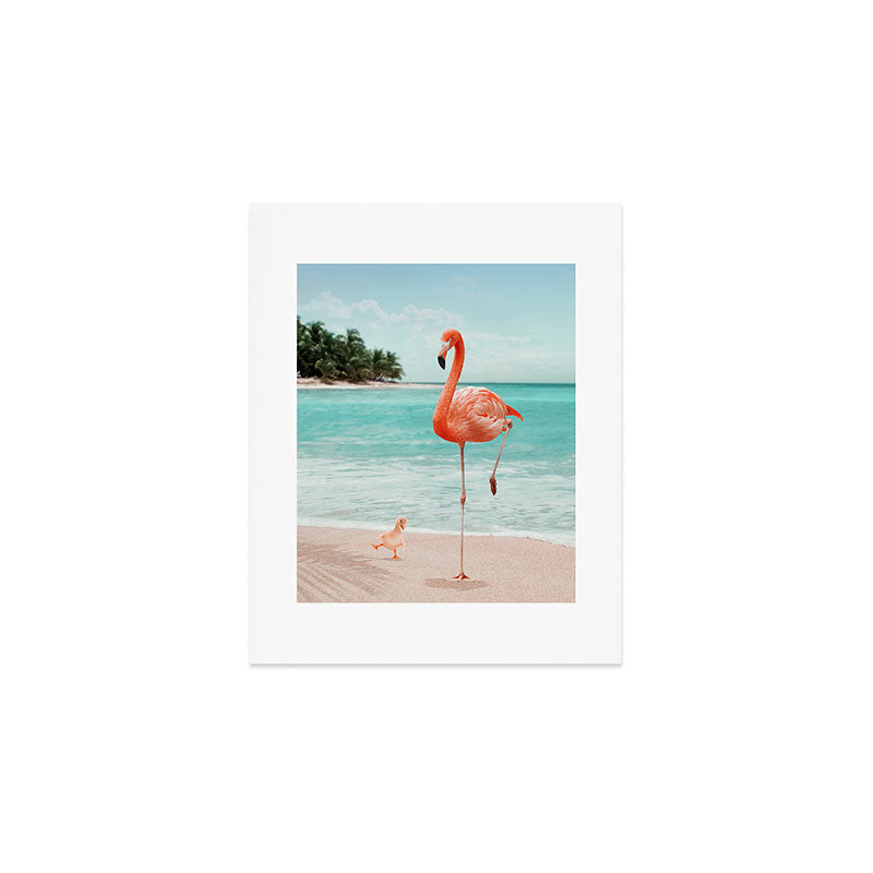 WANNABE FLAMINGO Art Print Gallery Image 1