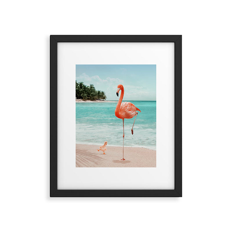 WANNABE FLAMINGO Framed Art Print Gallery Image 5