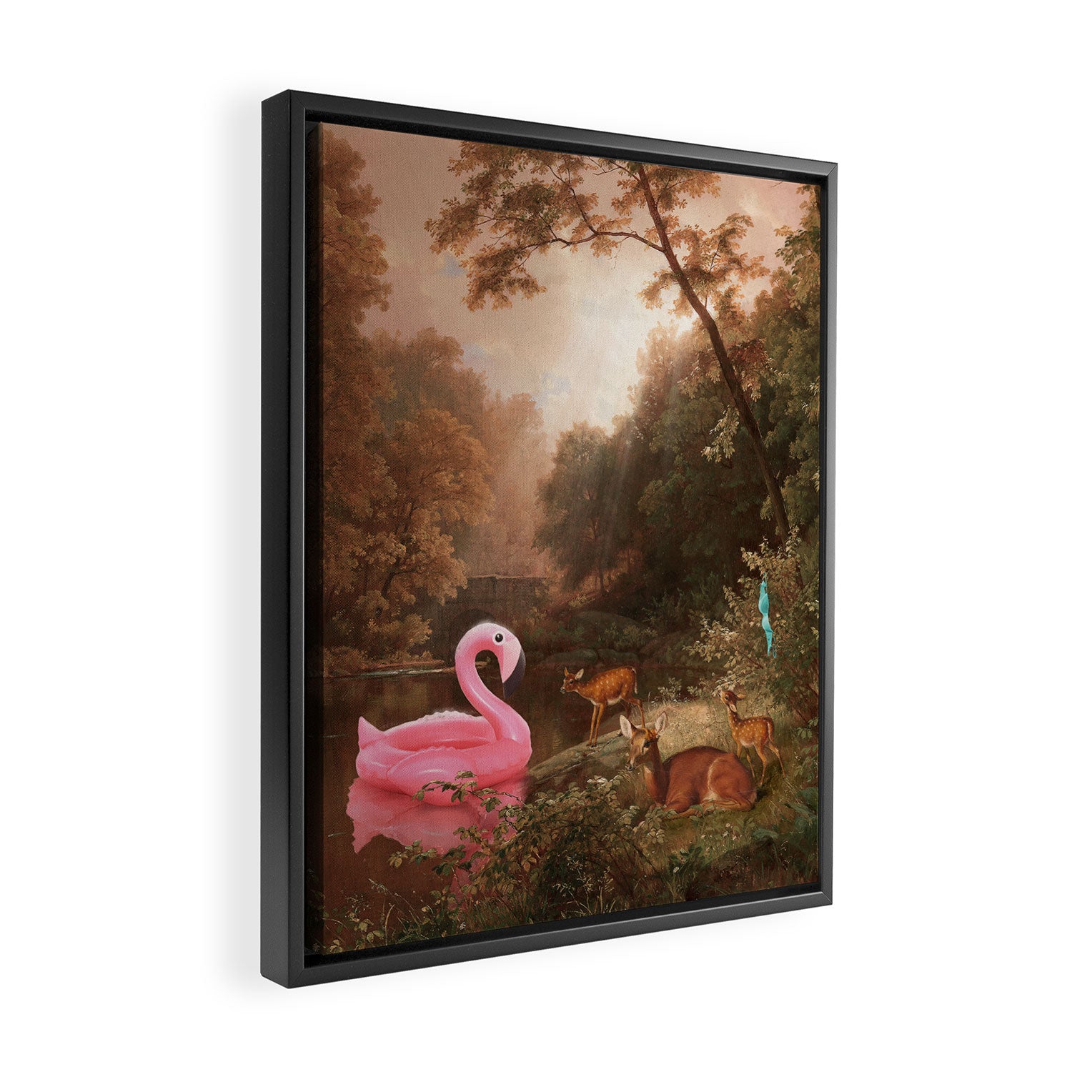 When The Bathers Are Gone Framed Canvas Print Gallery Image 2