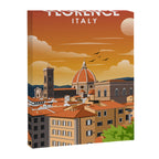 Florence Italy Tuscany Vintage Minimal Travel Poster Canvas Print Gallery Image 6