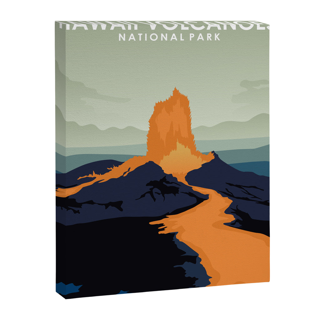Hawaii Volcanoes National Park Travel Poster Canvas Print Gallery Image 6