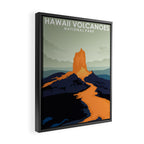 Hawaii Volcanoes National Park Travel Poster Framed Canvas Print Gallery Image 2