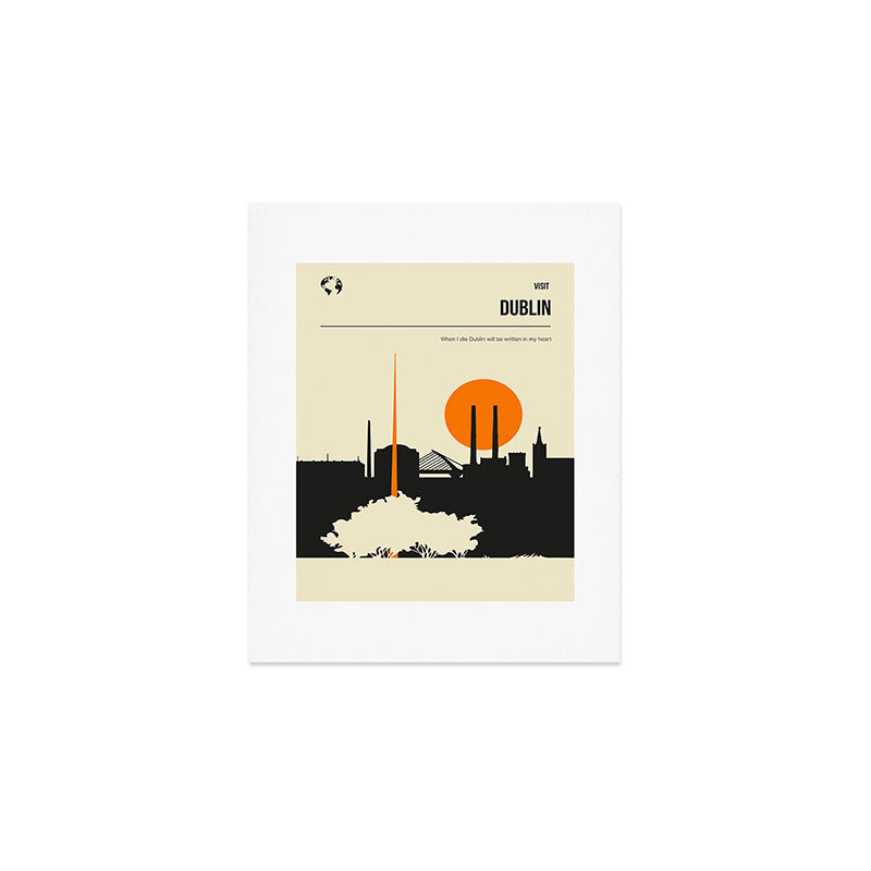 Visit Dublin Ireland Vintage Book Cover Poster Art Print Gallery Image 1