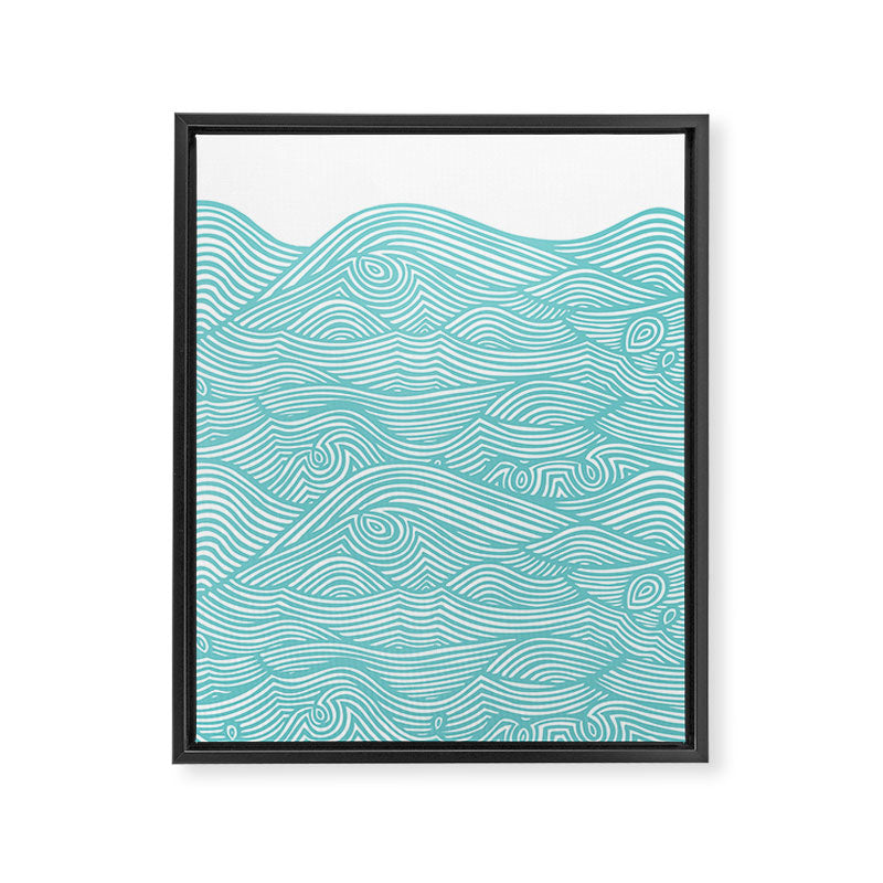 Waves Framed Canvas Print Gallery Image 8