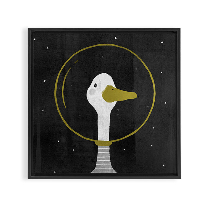 Space Goose Framed Canvas Print Gallery Image 1