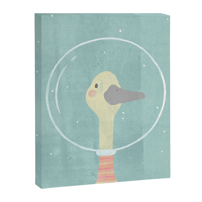 Space Goose (pastels) Canvas Print Gallery Image 1