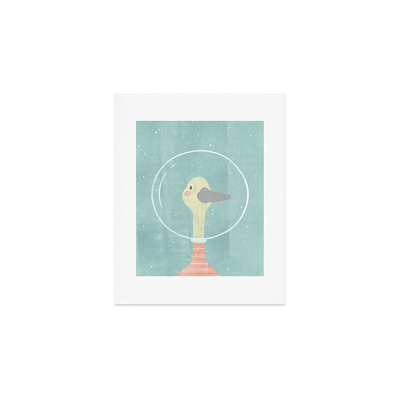 Space Goose (pastels) Art Print Gallery Image 1
