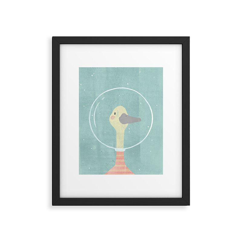 Space Goose (pastels) Framed Art Print Gallery Image 5