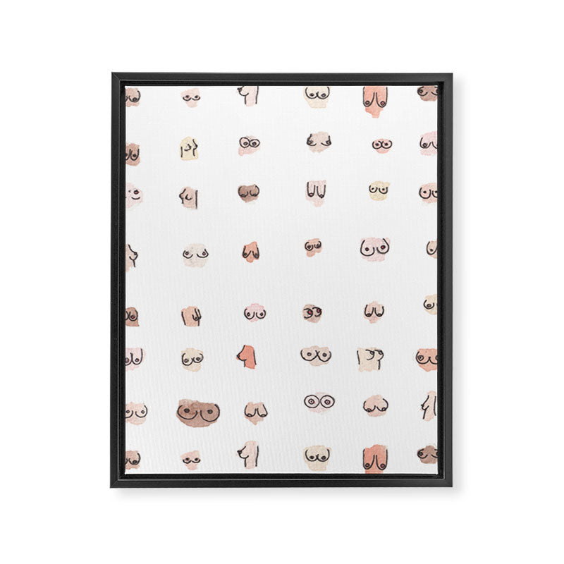 boobs Framed Canvas Print Gallery Image 8