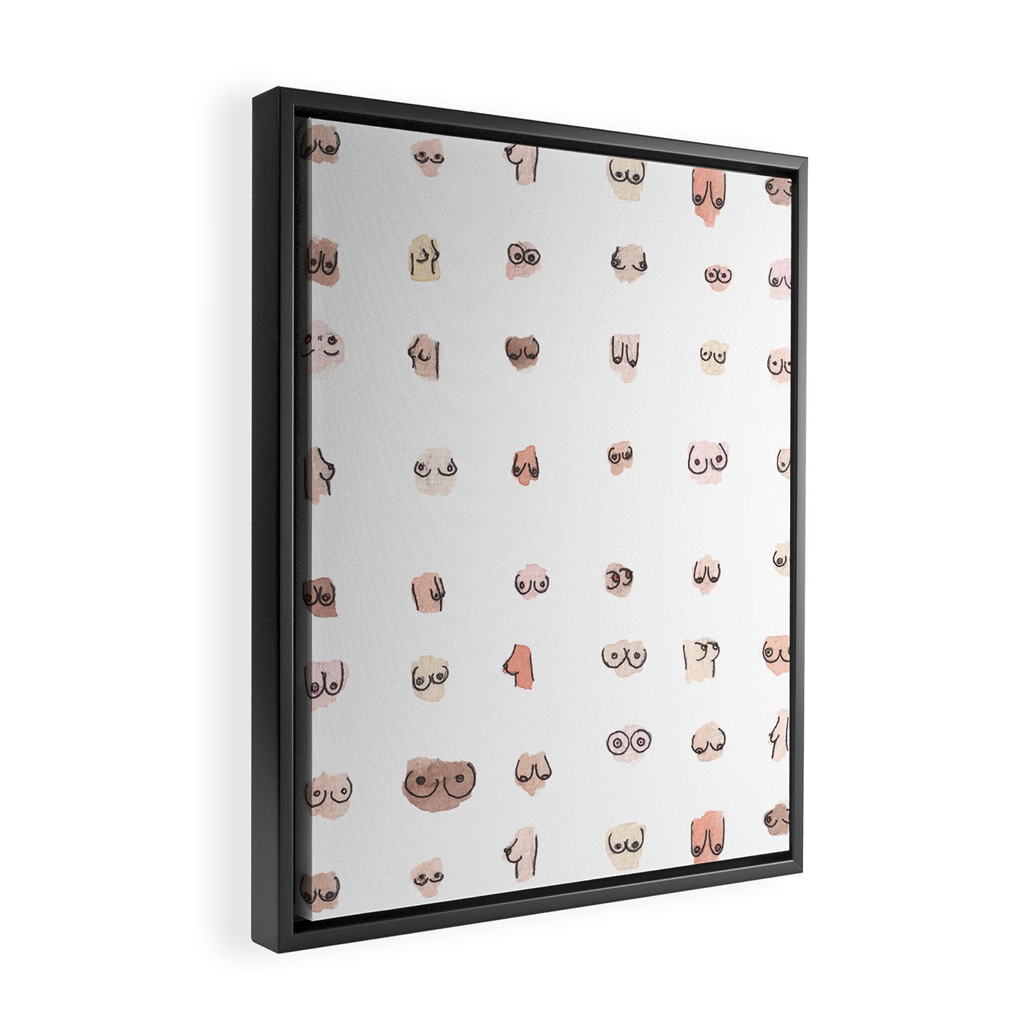 boobs Framed Canvas Print Gallery Image 2