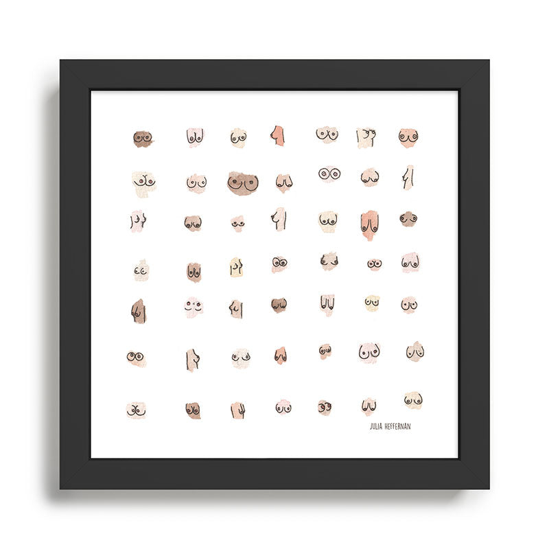 Boobs Framed Art Print Gallery Image 1