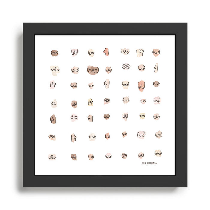 Boobs Framed Art Print Gallery Image 1