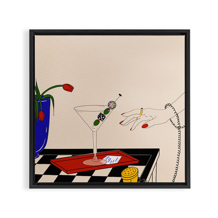 call me Framed Canvas Print Gallery Image 1
