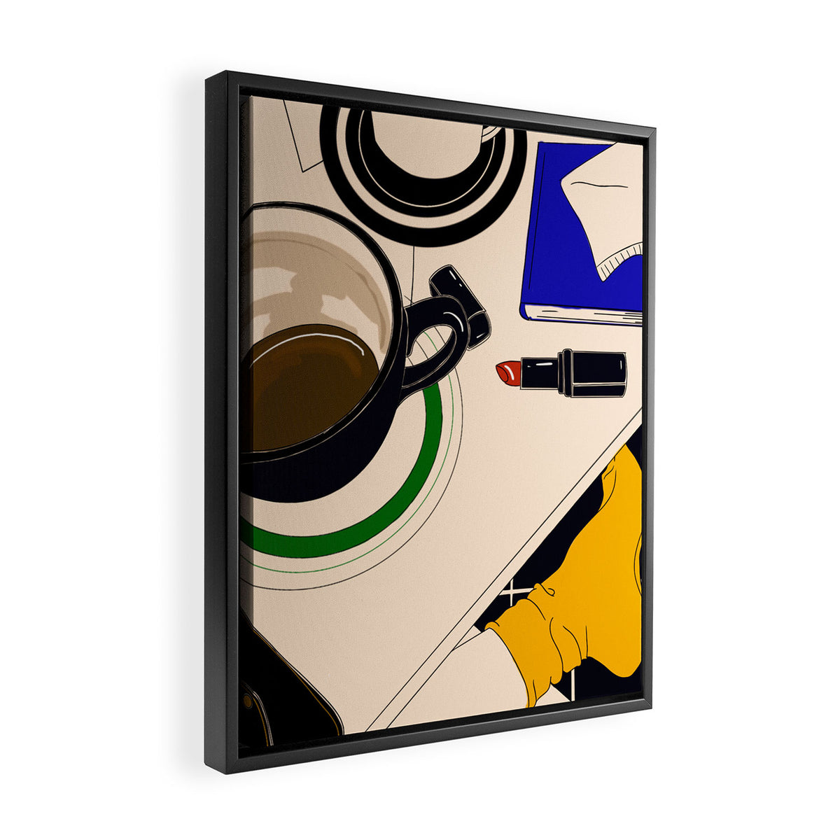 coffee break Framed Canvas Print Gallery Image 2