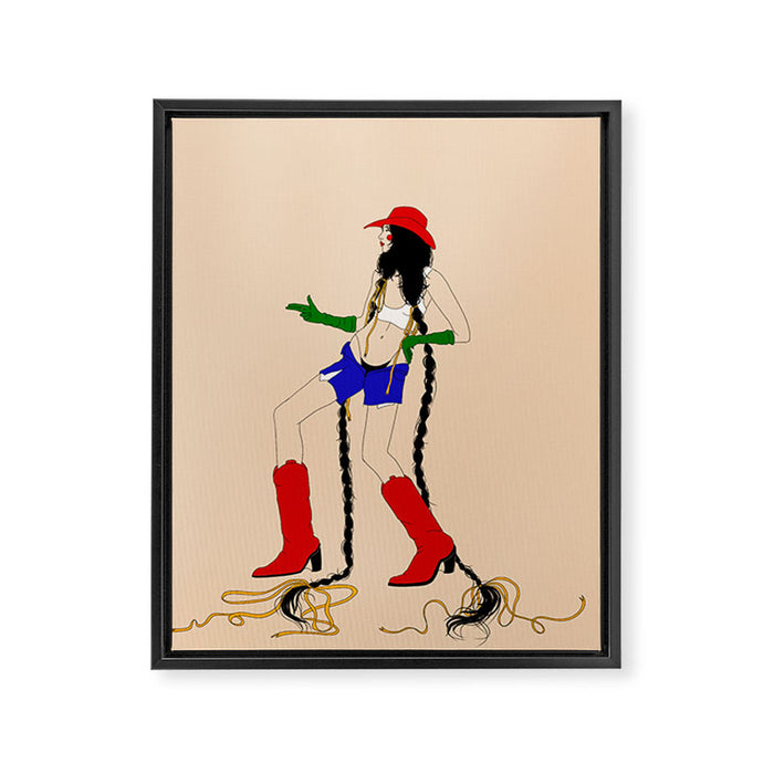 guns out Framed Canvas Print Gallery Image 1