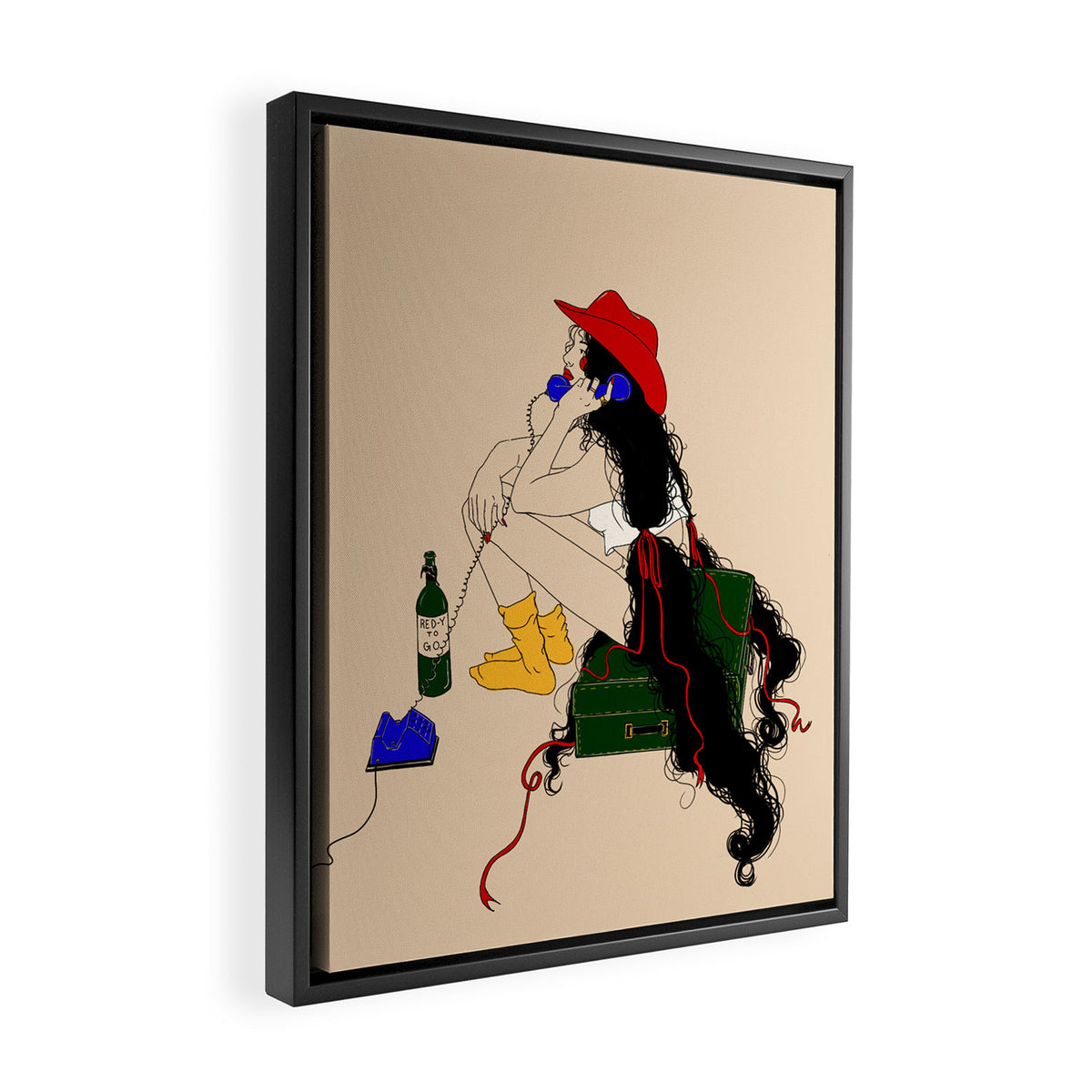 ready to go Framed Canvas Print Gallery Image 2