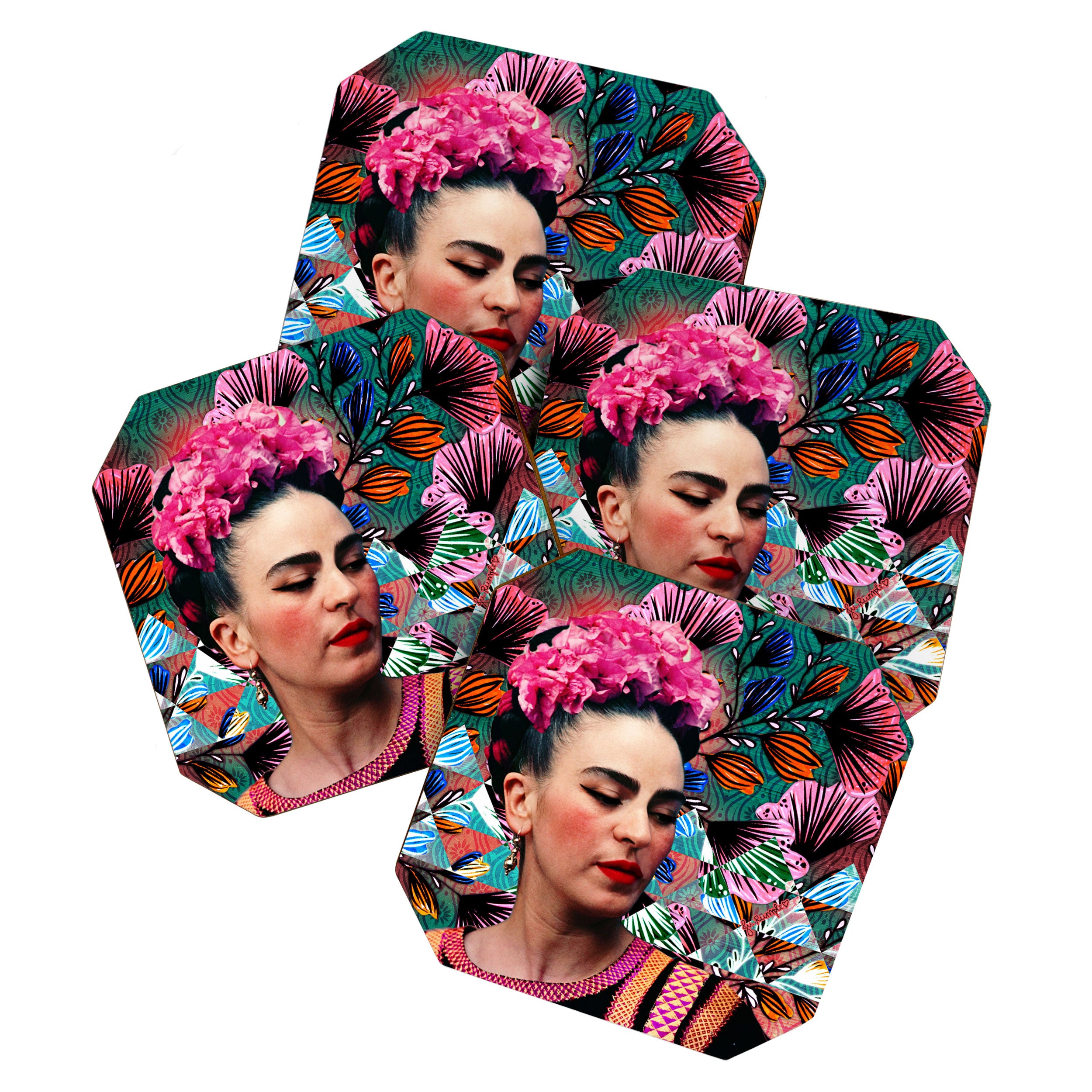 Flowery Frida Coaster Gallery Image 1