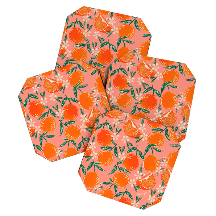 Fresh tangerines Coaster Gallery Image 1