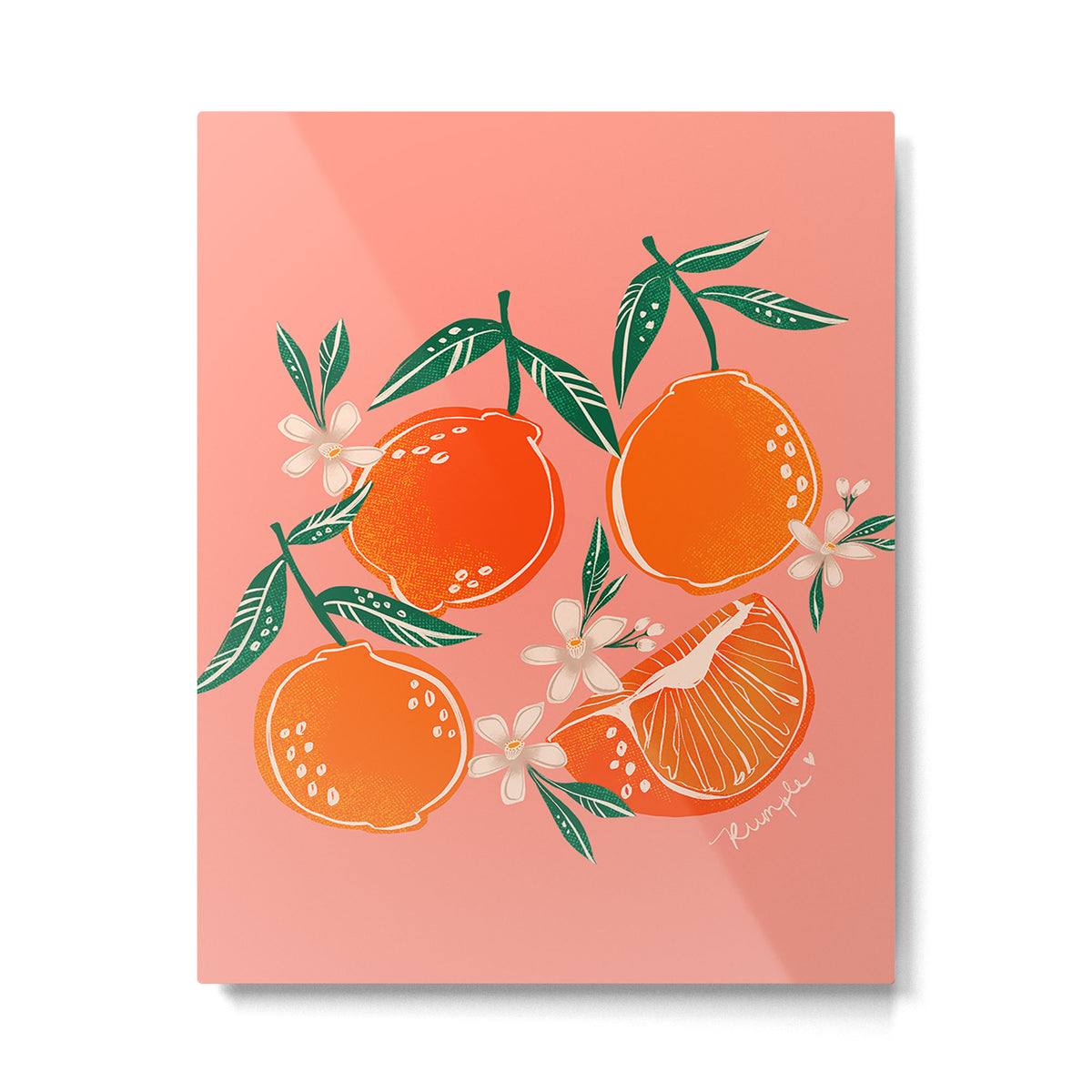 Fresh tangerines Metal Print Gallery Image 6