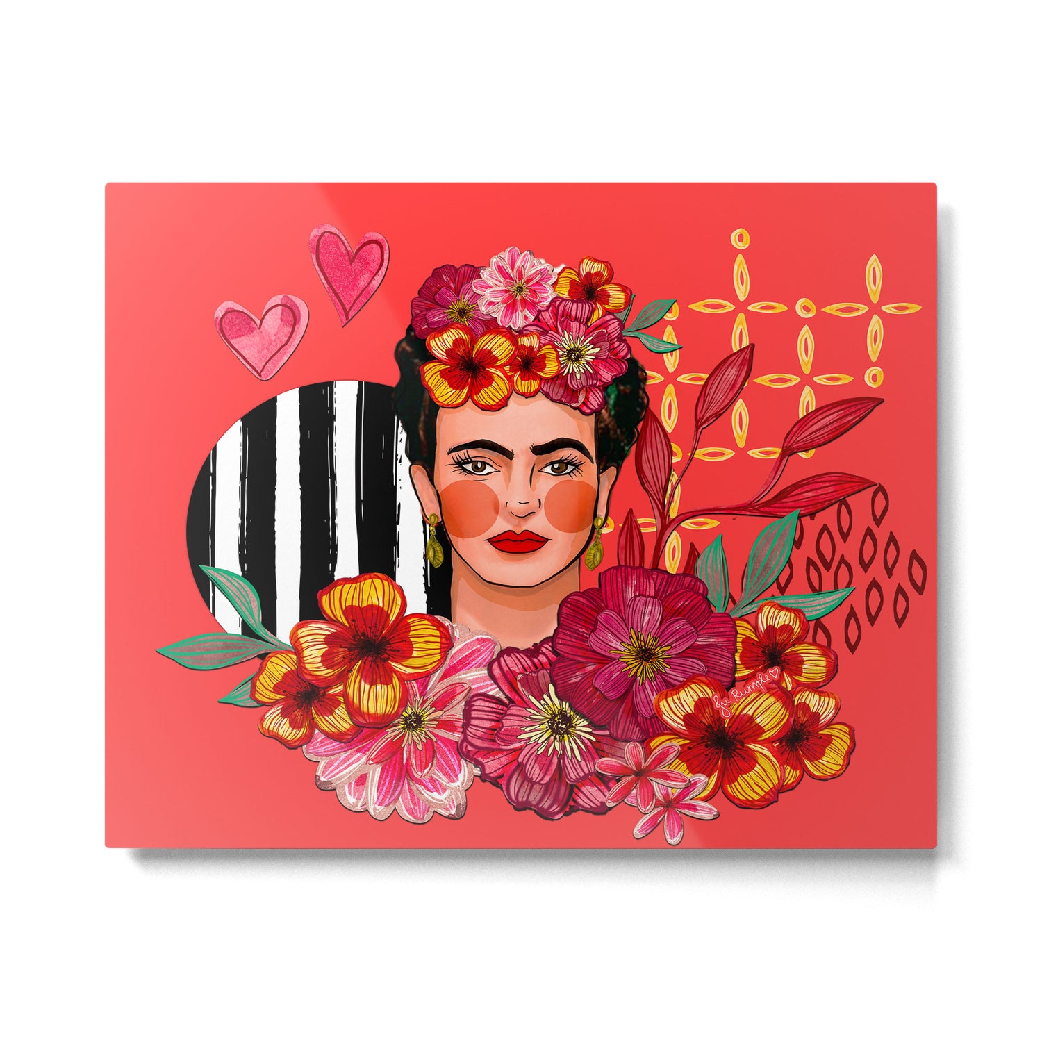 Frida Bouquet Metal Print Gallery Image 6