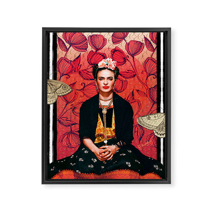 Frida enamorada Framed Canvas Print Gallery Image 1