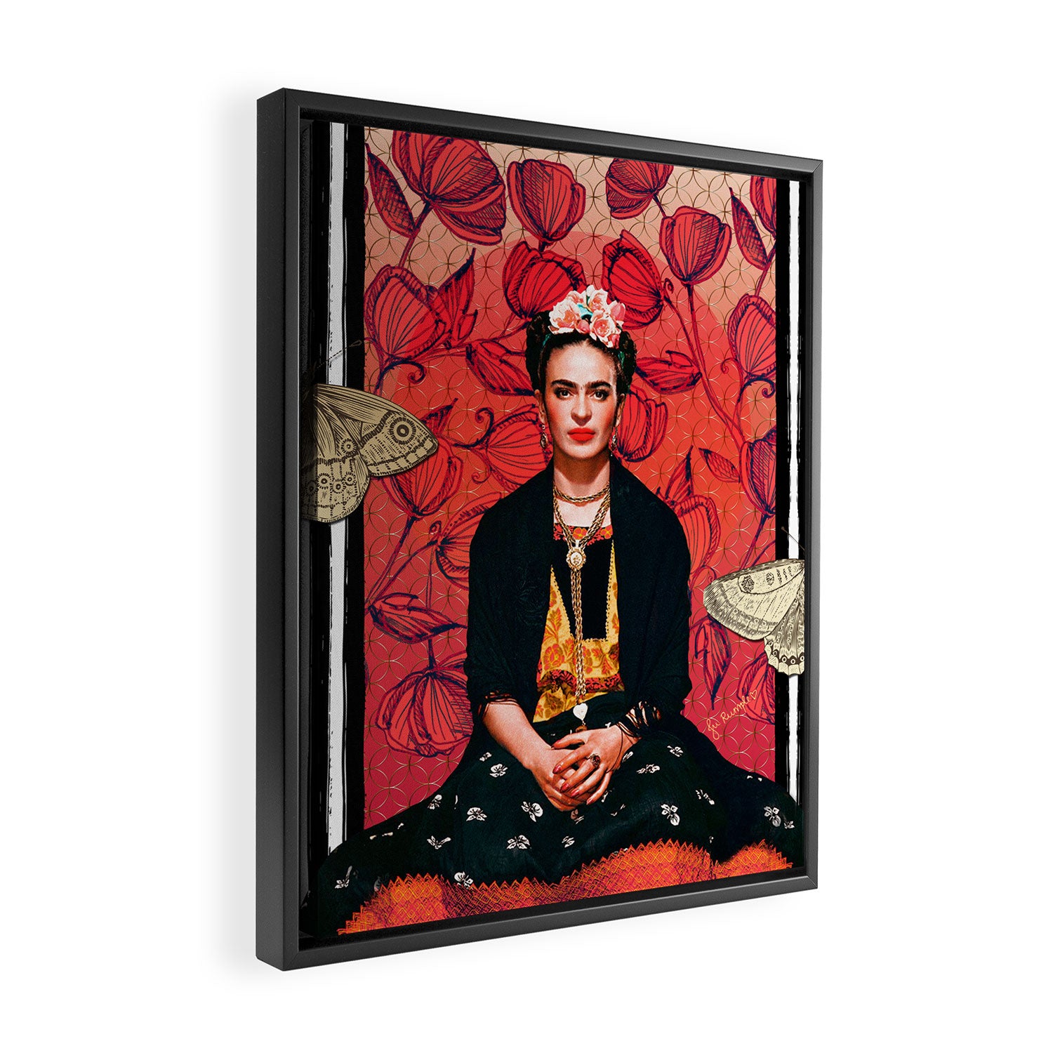 Frida enamorada Framed Canvas Print Gallery Image 2