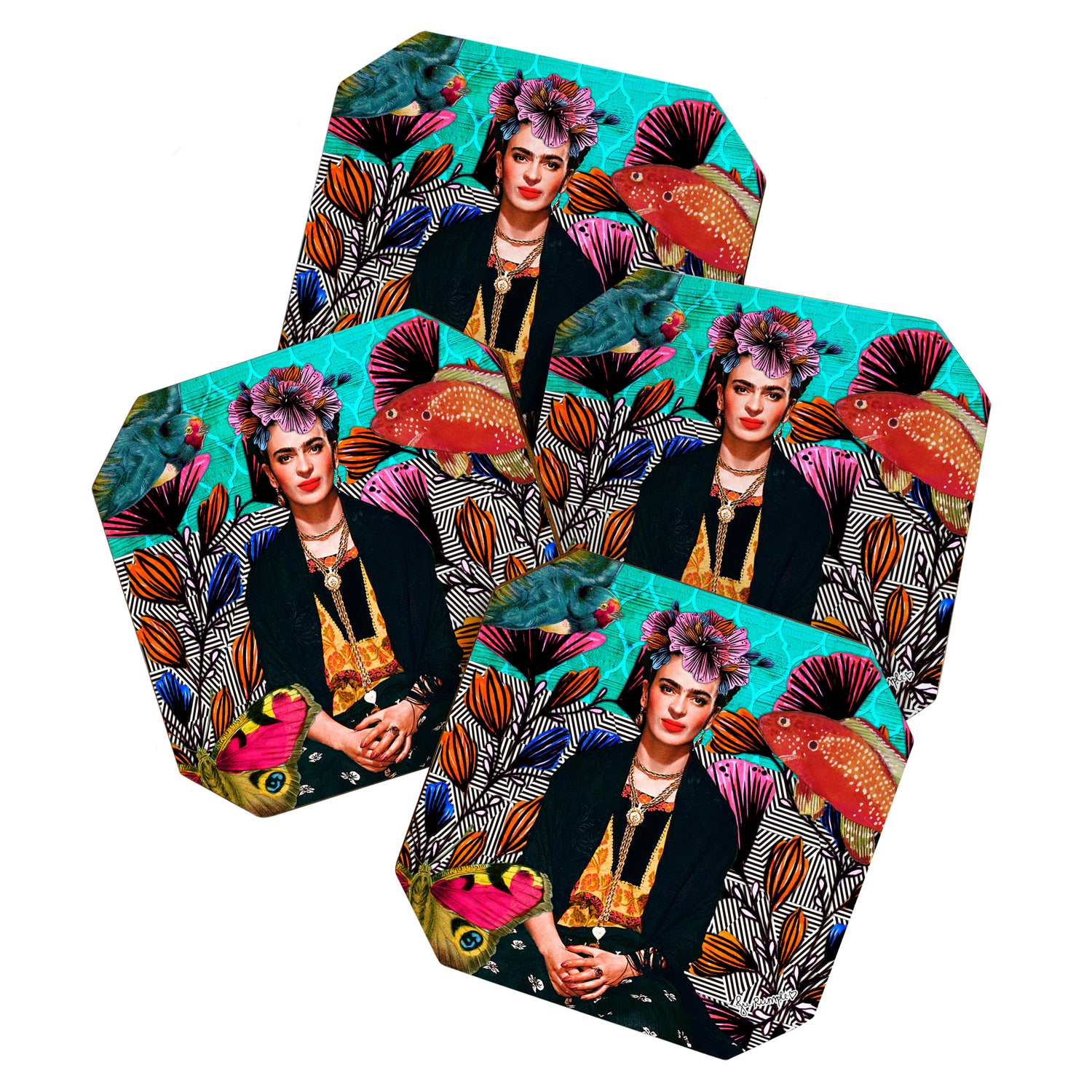 Frida´s secret smile Coaster Gallery Image 1