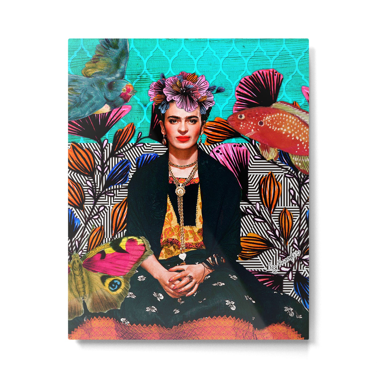 Frida´s secret smile Metal Print Gallery Image 6